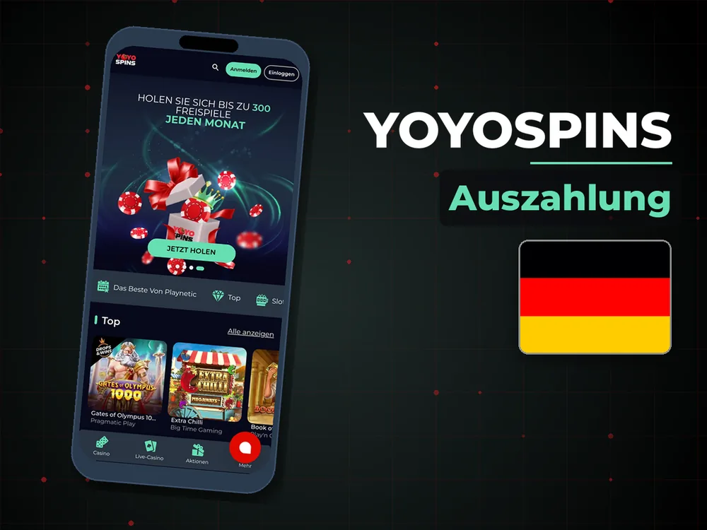 YoyoSpins - Auszahlung