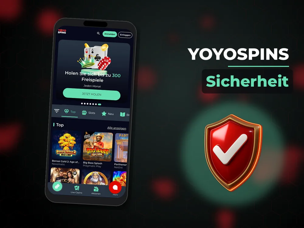 YoyoSpins - Sicherheit