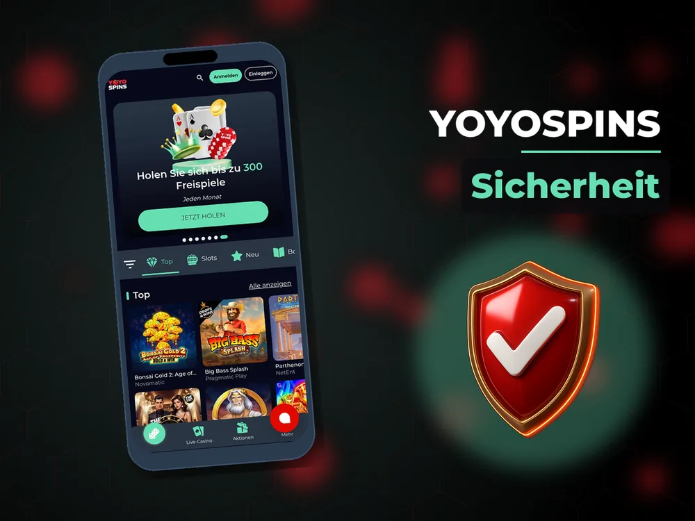 YoyoSpins - Registrierung