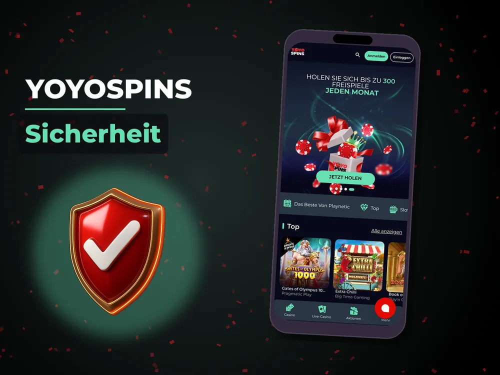 YoyoSpins - Sicherheit