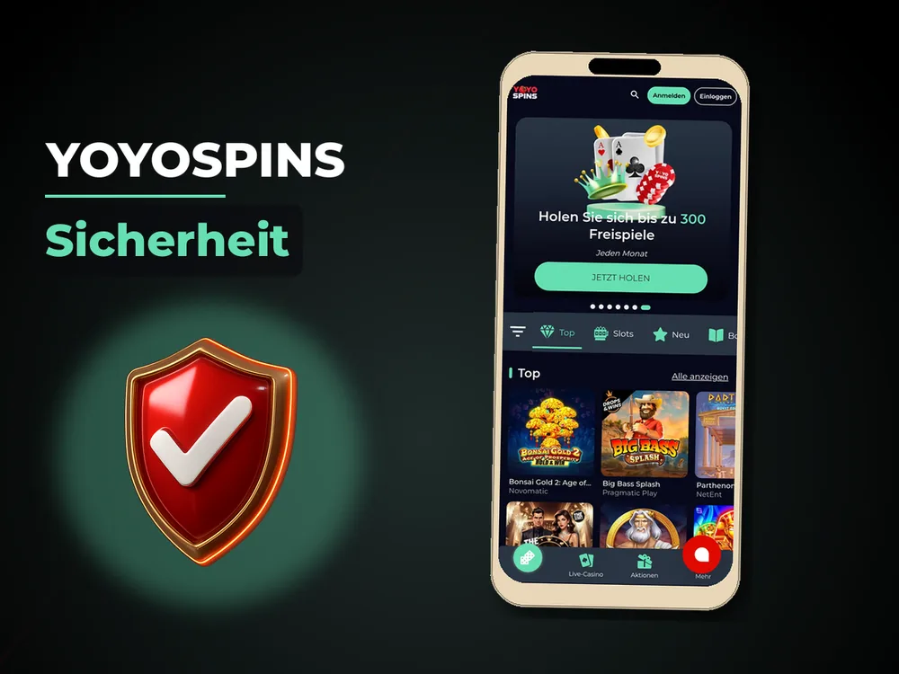 YoyoSpins - Sicherheit