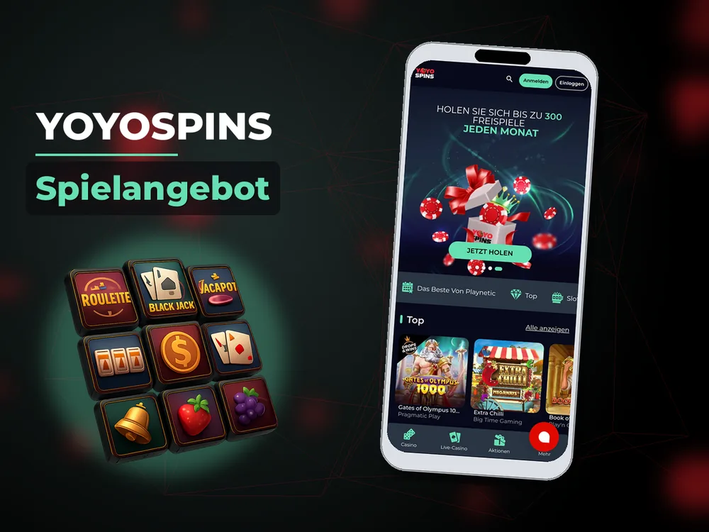 YoyoSpins - Spielangebot