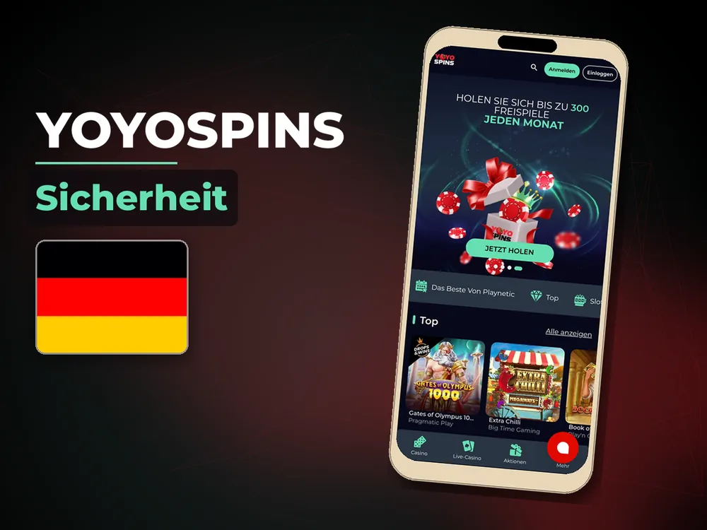 YoyoSpins - Sicherheit